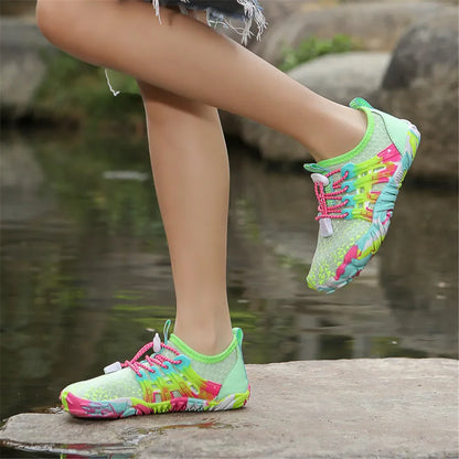 New 12 Colors Water Shoes Kids Summer Beach Five Fingers Barefoot Swimming Aqua Shoes Quick Dry Seaside River Children Sneakers