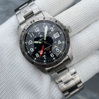 STEELFLIER Official SF792 GMT Mechanical Wristwatch, NH34 Movement, Super BGW9 C3 Luminous, 200M Waterproof Luxury Dive Watch