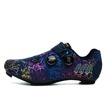 New Cycling Shoes Men's Self-Locking Racing Road Cycling Sports Shoes Lockless Training Shoes Women's SPD Cleats Cycling Shoes