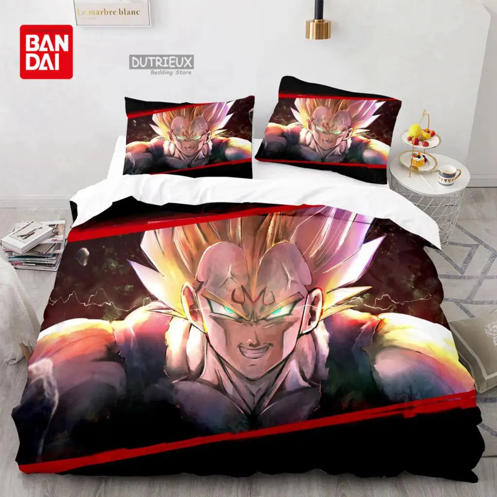 Dragon Ball Bedding Set Anime Goku Duvet Cover Comforter Bedclothes Single Twin Full Queen Size 3d Kids Adult Boys Gift