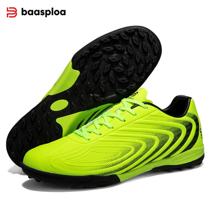 Baasploa Pantofi de fotbal pentru bărbați, marca Comfort, ușori, pentru antrenament pe gazon, pantofi profesioniști de fotbal, adidași moi pentru bărbați, antiderapant