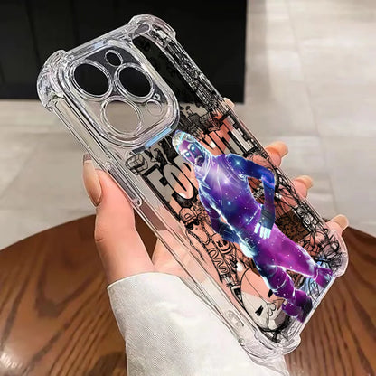Fortnite Gaming-Handyhülle für Samsung Galaxy S26 S25 S24 S23 S22 S21 S20 Edge FE Ultra Plus 4G 5G – stoßfeste transparente TPU-Schutzhülle