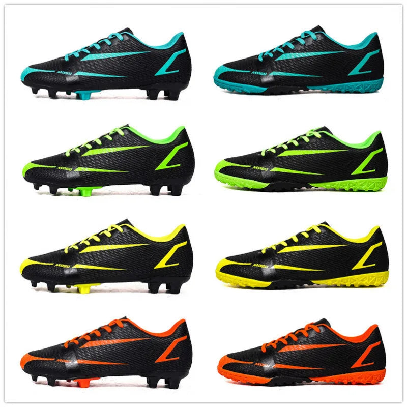 Nouveaux hommes en plein air chaussures de Football crampons pour adultes longues pointes bottes de Football formation chaussures de Sport baskets antidérapant formation unisexe