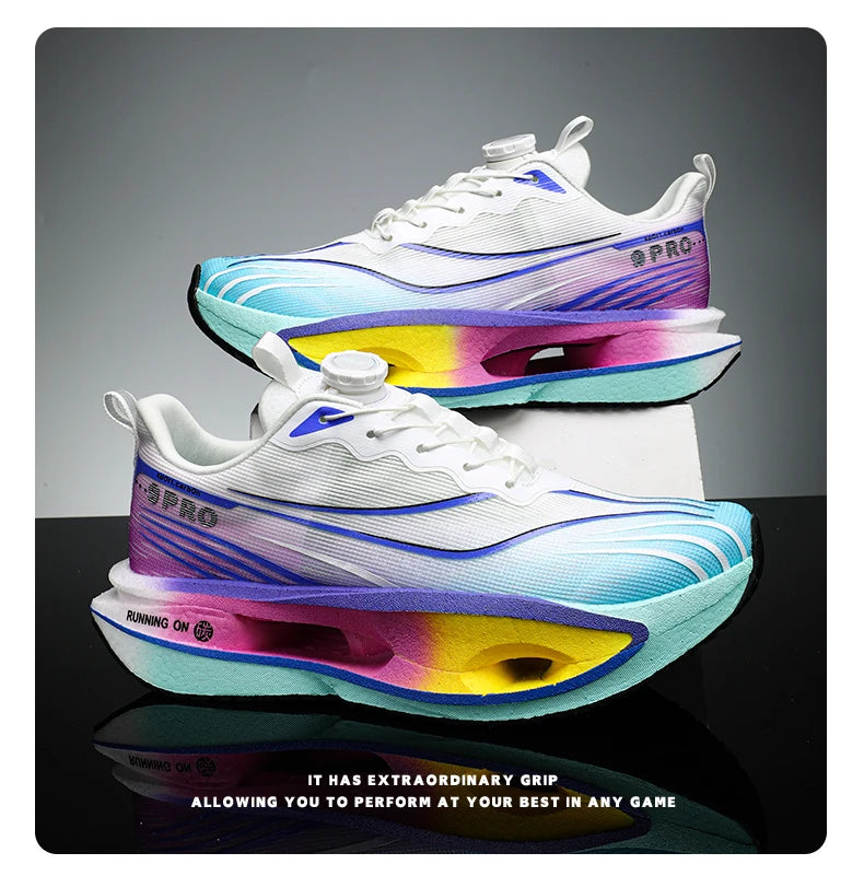 Running Shoes Carbon Board Speciality Marathon Men Sports Breathable Lightweight Women's Comfortable Athletic Nonskid Sneakers