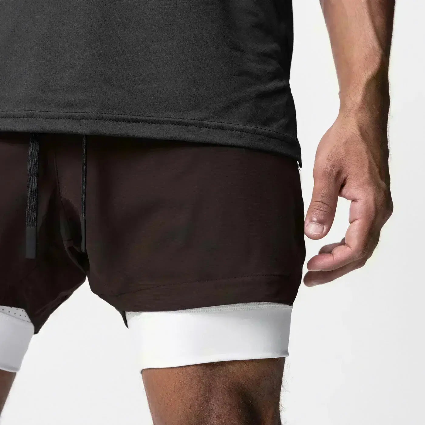 Produit gaming premium Fraquane Dragon Ball Men's Double-layer Shorts Son Goku Summer Japanese Anime Fake Two-piece Sports Fitness Quick-drying Shorts