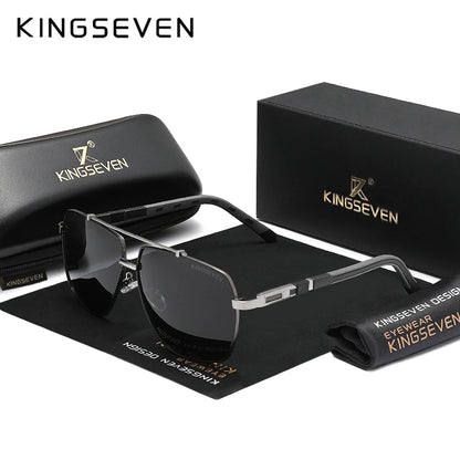 Genuine KINGSEVEN Brand Aluminum Polarized Sunglasses For Men Women UV400 High Quality Driving Eyewear