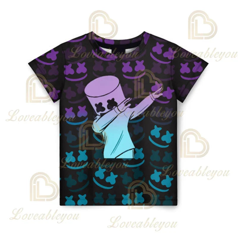 Battle Royale T-shirt Fortnite T Shirt Victory Cartoon Tops Teen Clothes Kids Hero Game Fortress Night 3D Boys Girls Tshirt