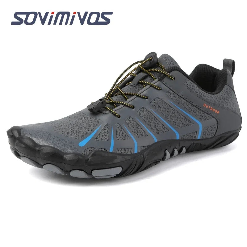 Men's Trail Running Shoes, Lightweight Athletic Zero Drop Barefoot Shoes Non-Slip Outdoor Walking Minimalist Shoes for Women