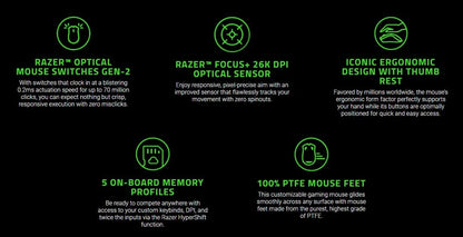 NEW 100% Original Razer Basilisk V3 Wired Gaming Mouse 26000 DPI Optical Sensor E-sports With RGB Lighting For PC Laptop