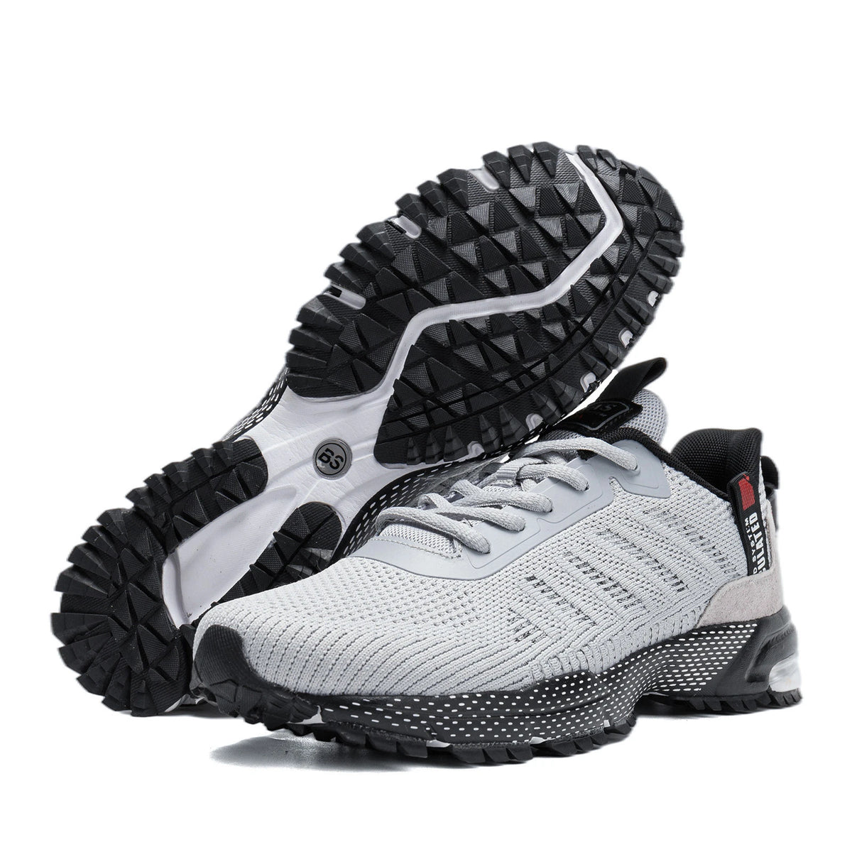 Baasploa Herren-Laufschuhe – Marke: Casual, leichte Designer-Jogging-Schuhe aus Mesh für Herren, atmungsaktive Sport- und Wanderschuhe mit Schnürung