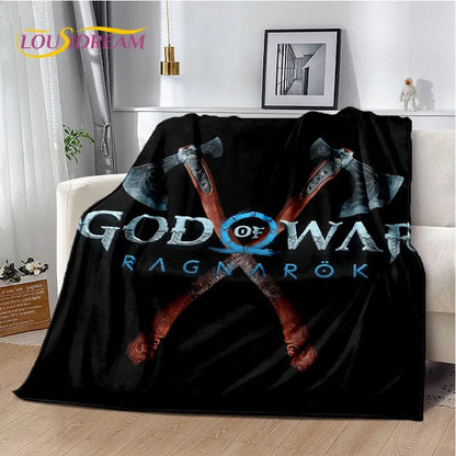 29 Style Kratos God of War Games Cartoon Blanket,Soft Throw Blanket for Home Bedroom Bed Sofa Picnic Travel Office Cover Gifts