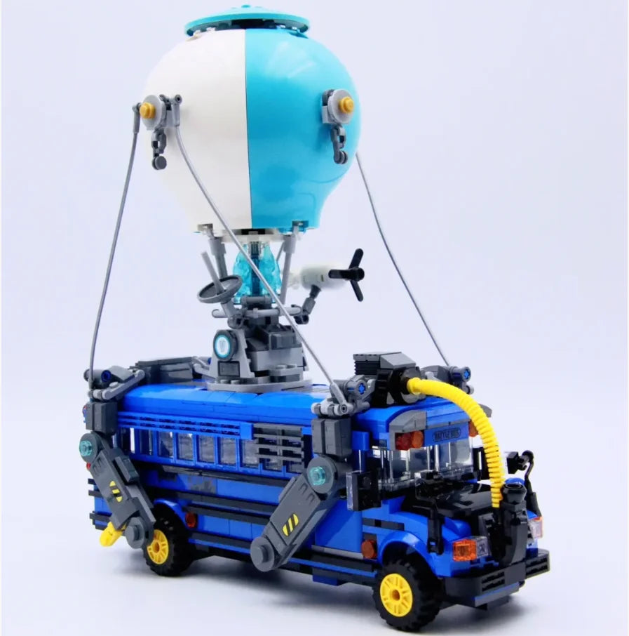 New 954pcs Popular Games Battle Bus Car Model 77073 Building Blocks Puzzle Model Bricks Toys for Birthday Christmas Gifts
