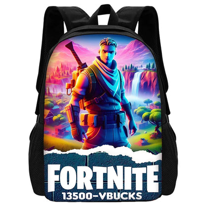 Hot Game Fortnite Kids Backpacks Boys and Girls Student Birthday Gift Child School Bags Unisex Camping Durable Rucksack