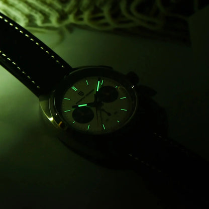 PAGANI DESIGN 2025 New Panda Dial Men Watches Luxury Quartz Watch For Men Japan VK63 Sport Chronograph Sapphire glass Wristwatch