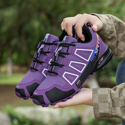 Hiking Shoes Women's Outdoor Hiking Sports Shoes, Non-Slip Hunting Tactical Shoes, Breathable Lace-Up Climbing Shoes, Cycling