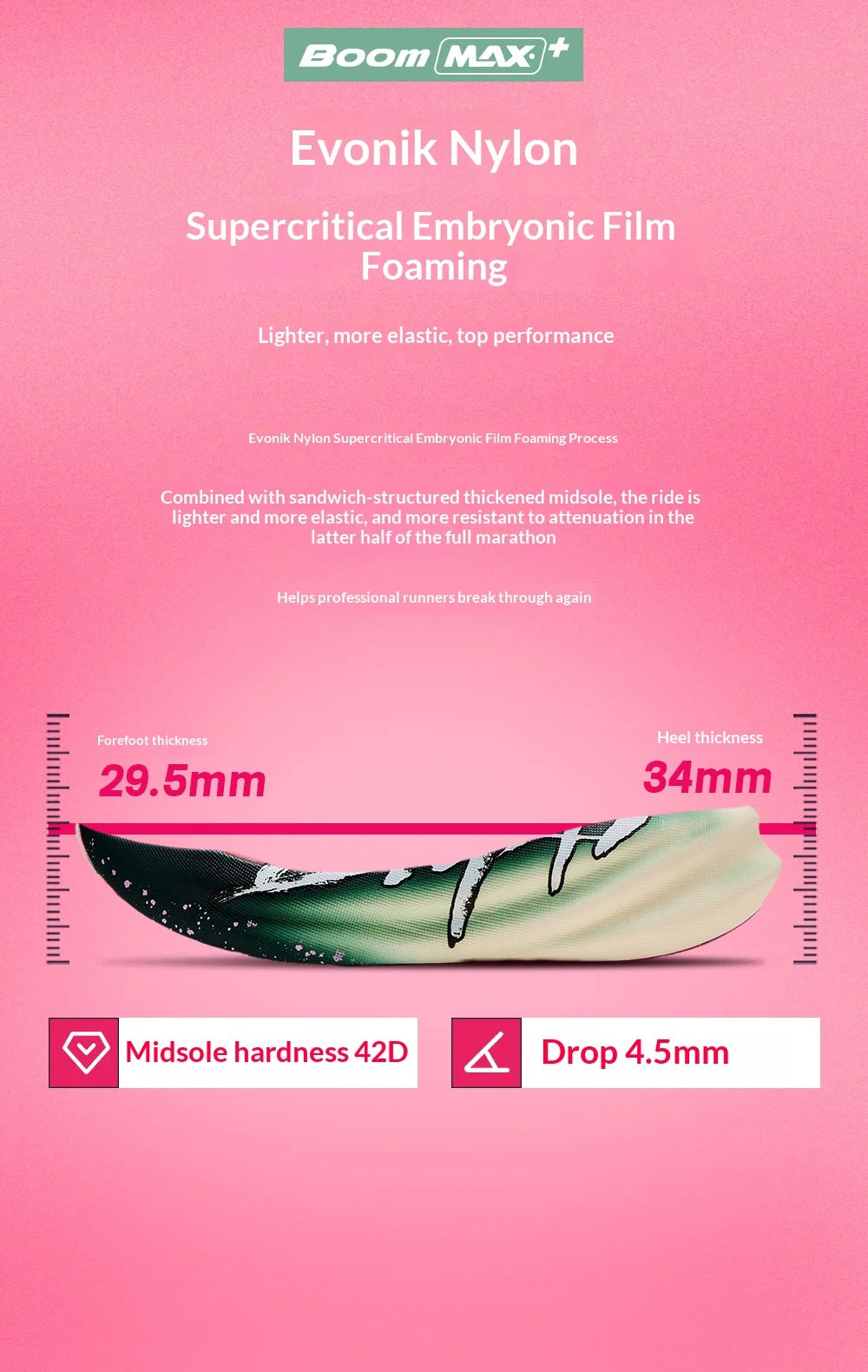 BMAI 42km Marathon Running Shoes Men Women Luxury Carbon Plate Trainers for Woman Cushion Sneakers Breathable Men's Sports Shoes