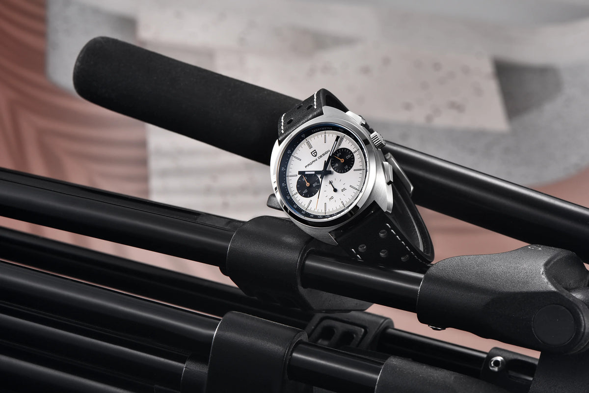 PAGANI DESIGN 2025 New Panda Dial Men Watches Luxury Quartz Watch For Men Japan VK63 Sport Chronograph Sapphire glass Wristwatch