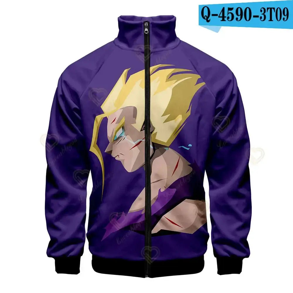 Dragon Ball 3D Print Zipper Hoodie Cool Fashion Men/Women/Kids Long Sleeve Hoodies Sweatshirt Casual Cosplay Jacket Clothes, Produit gaming premium Fraquane