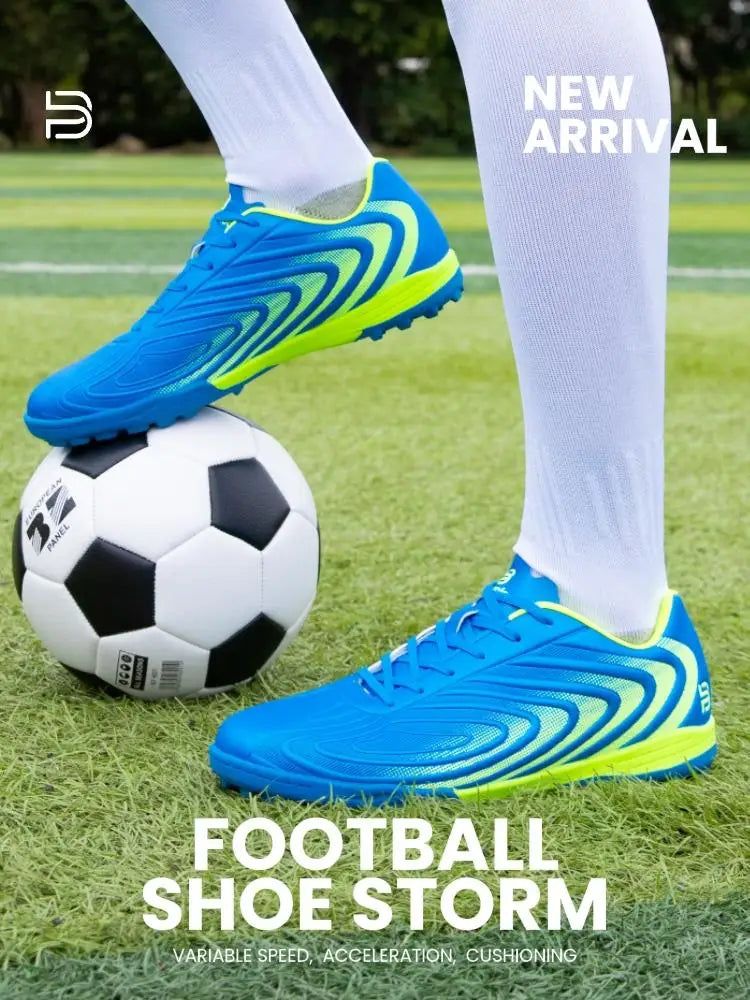 Baasploa Pantofi de fotbal pentru bărbați, marca Comfort, ușori, pentru antrenament pe gazon, pantofi profesioniști de fotbal, adidași moi pentru bărbați, antiderapant