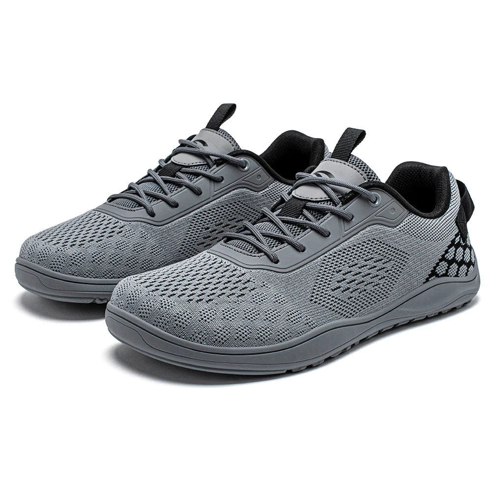 HOBIBEAR Dzianinowe buty typu „barefoot” – unisex, bez podbicia, z szerokim czubkiem, minimalistyczne, oddychające, codzienne buty do chodzenia
