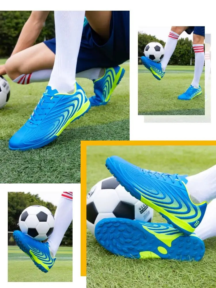 Baasploa Pantofi de fotbal pentru bărbați, marca Comfort, ușori, pentru antrenament pe gazon, pantofi profesioniști de fotbal, adidași moi pentru bărbați, antiderapant