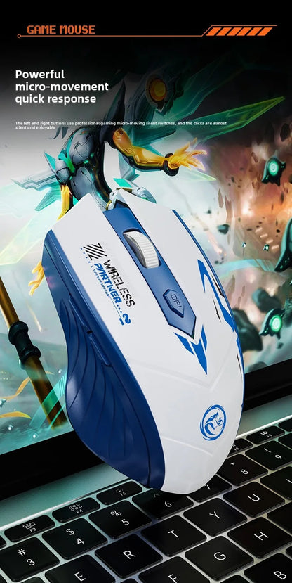 Wireless Gaming Mouse Bluetooth 5.4 Dual-Mode 2.4G Wireless Mouse Rechargeable 1600DPI Ergonomic Gamer Mice For PC Office Laptop
