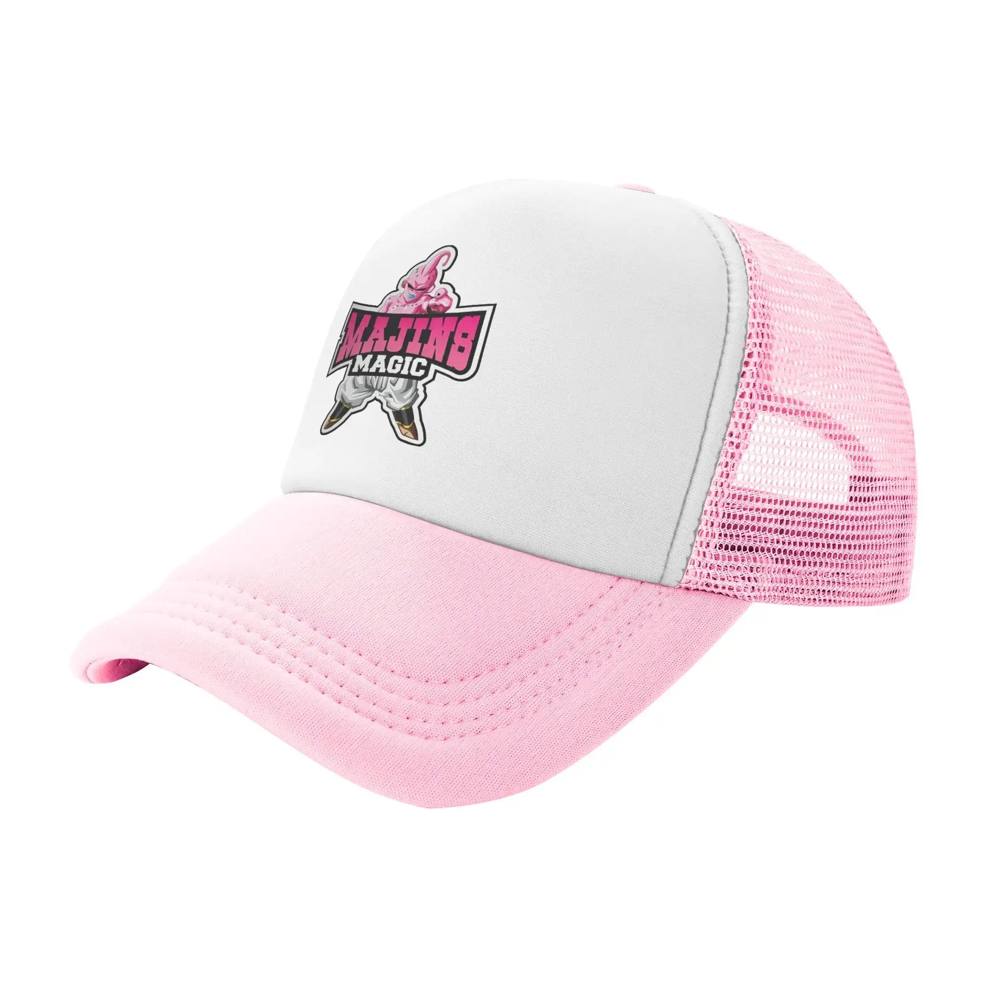 Produit gaming premium Fraquane, Men Women Kid Goku Rage Dragon Ball Z Trucker Caps Mesh Baseball Caps Snapback Caps Hats Sun Hats Adjustable Golf Hats Spring, rose