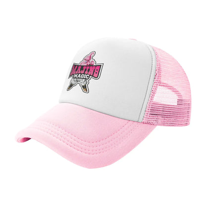 Produit gaming premium Fraquane, Men Women Kid Goku Rage Dragon Ball Z Trucker Caps Mesh Baseball Caps Snapback Caps Hats Sun Hats Adjustable Golf Hats Spring, rose