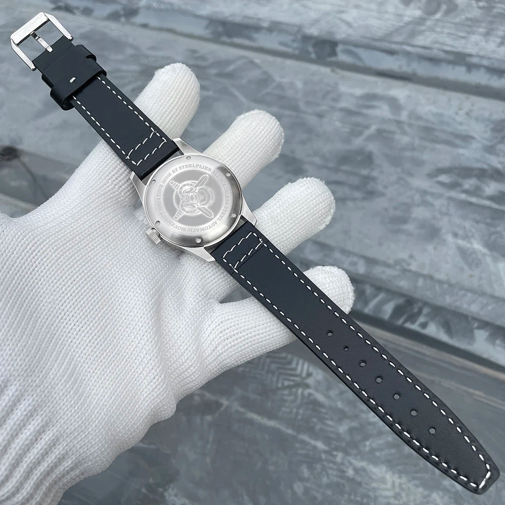 STEELFLIER Official SF792 GMT Mechanical Wristwatch, NH34 Movement, Super BGW9 C3 Luminous, 200M Waterproof Luxury Dive Watch
