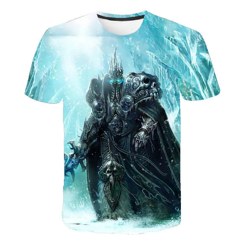 New Game World Of Warcraft 3D Printed T-shirt Men Women Fashion Streetwear O-Neck T Shirt Harajuku Oversized Tees Tops