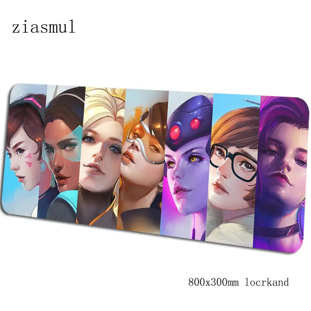 Overwatch Mouse Pad Gamer Aestheticism 800x300x3mm Notebook Mouse Mat Gaming Mousepad Cartoon Pad Mouse PC Desk Padmouse Mats