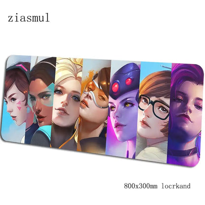 Overwatch Mouse Pad Gamer Aestheticism 800x300x3mm Notebook Mouse Mat Gaming Mousepad Cartoon Pad Mouse PC Desk Padmouse Mats