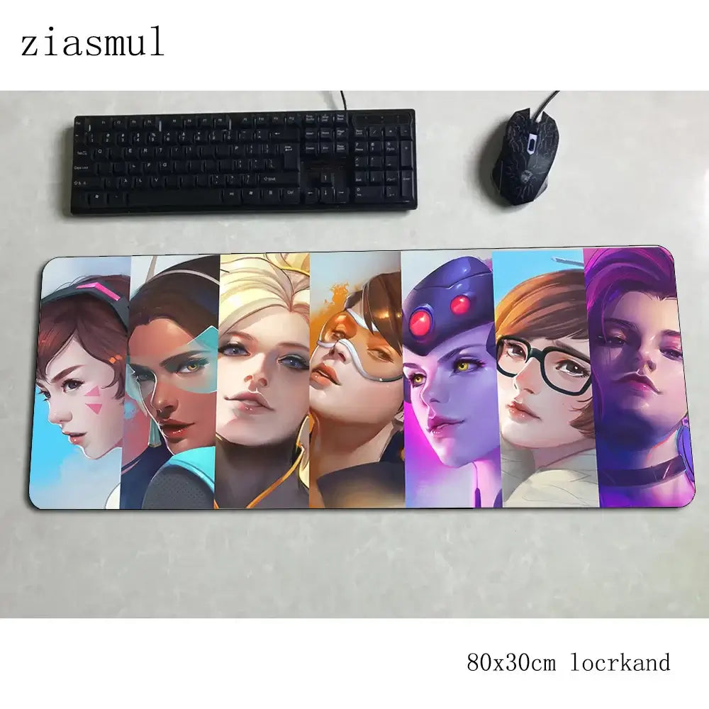 Overwatch Mouse Pad Gamer Aestheticism 800x300x3mm Notebook Mouse Mat Gaming Mousepad Cartoon Pad Mouse PC Desk Padmouse Mats