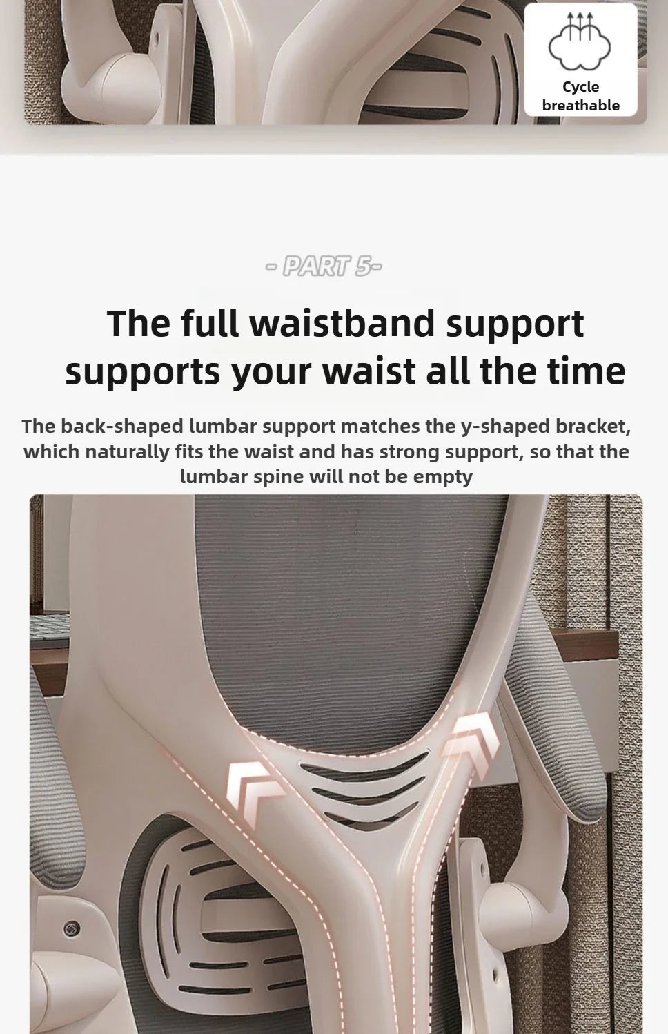 Ergonomic Office Chair with Comfortable Backrest, Computer Desk Chair, Student Study Chair, E-Sports Gaming Chair for Home Office