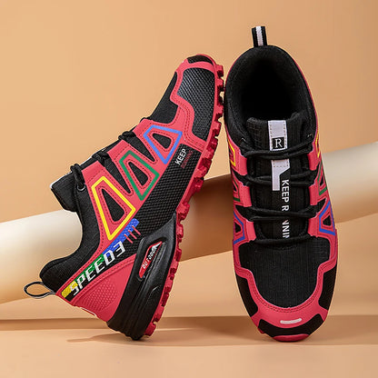 Hiking Shoes Women's Outdoor Hiking Sports Shoes, Non-Slip Hunting Tactical Shoes, Breathable Lace-Up Climbing Shoes, Cycling