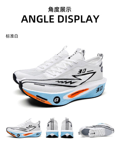 Running Shoes Specialty Men Marathon Sports Carbon Plate Breathable Ultralight Women Comfortable Athletic Cushion Stability Sneakers