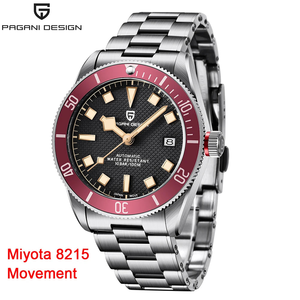 PAGANI DESIGN BB58 Men's Watches Mechanical Watch For Men Luxury Automatic Watch Men's NH35 Movement Waterproof Reloj Hombre PD-1671