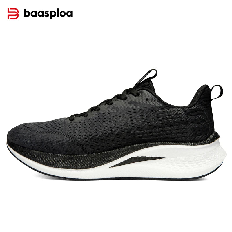 Pantofi de alergare Baasploa pentru bărbați, cu placă de carbon, amortizare profesională, antiderapant, adidași casual pentru femei, respirabili, pentru jogging și sport