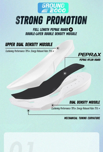 IRUNSVAN anglies pluošto sportiniai bateliai, bėgimo bateliai pradedantiesiems ir pažengusiems, kvėpuojantys ir patogūs, su storu padu, treniruočių bateliai, unisex, 130