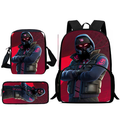 Hot Game Design Child Backpacks Shoulder Bag Pencil Case Fortnite Pupil Large Capacity School Bags for Boys Girls Best Gift
