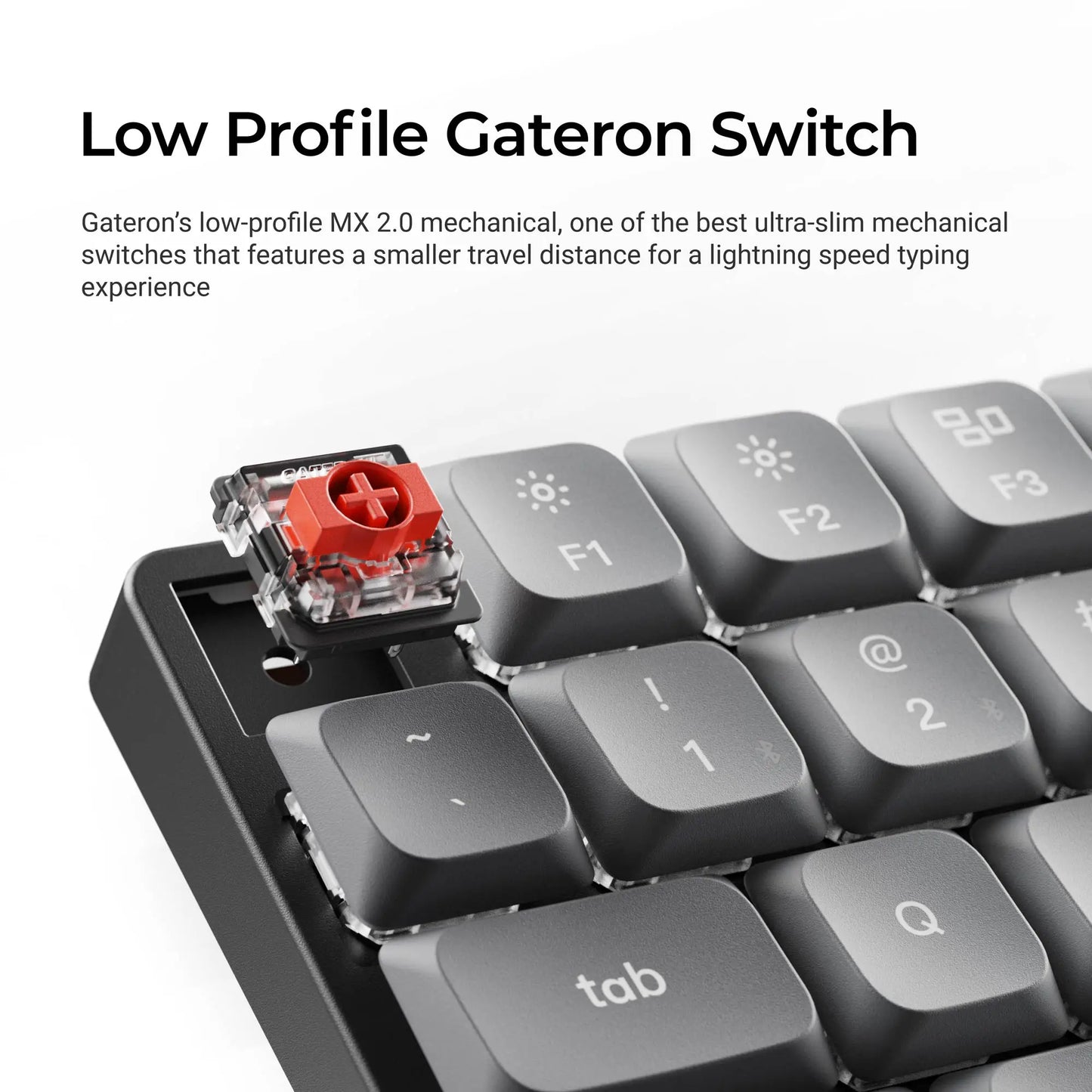 Keychron K3 Max QMK/VIA Ultra-Slim Wireless Custom Mechanical Keyboard Low Profile Gateron Switch Double-Shot PBT Keycap