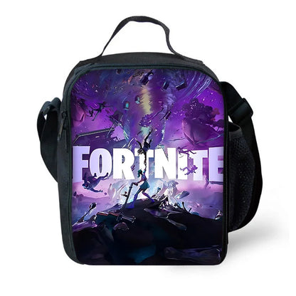 Hot Game Child Backpacks Lunch Bag Pencil Case Pupil Large Capacity School Bags Design-Fortnite For Boy Girl Best Gift