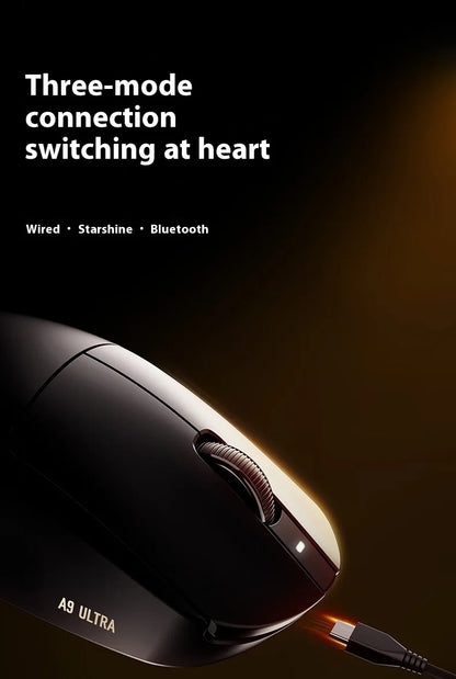 ATK  A9 Plus Gaming Mouse Wireless A9/A9 SE/A9 Pro Tri Mode 8K Gaming Mouse Lightweight A9 Ultimate E-sports PC Gift Customized