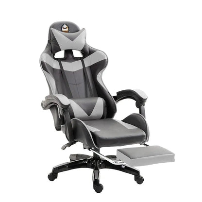 Silla gaming Sillón gaming Silla de oficina ajustable en altura con función reclinable ajustable, orejas de gato y cojines
