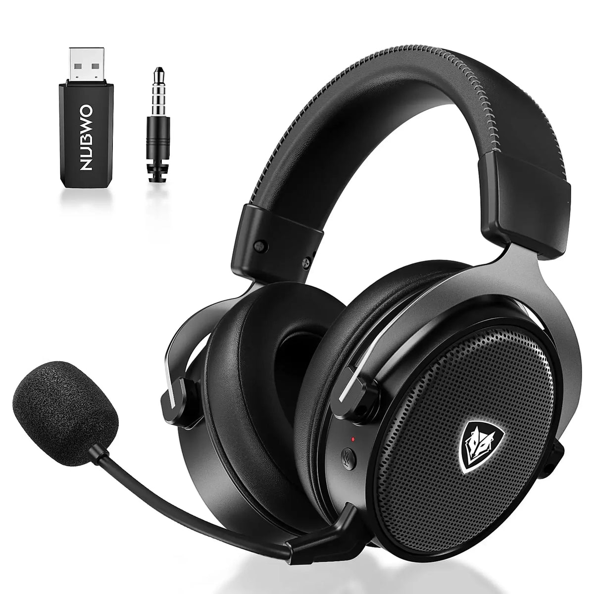 Casque de jeu sans fil NUBWO G07 pour PC, PS4, PS casque de jeu avec micro fixe 2,4 GHz micro antibruit à latence ultra-basse