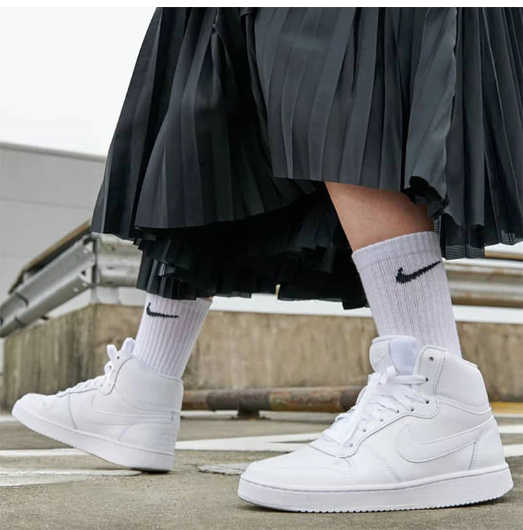Nike Official Authentic Ebernon Mid Mid-Top Simple Classic skatesko til kvinder AQ1778-100