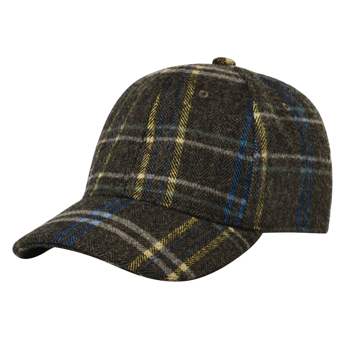 BOTVELA Șapcă de baseball din lână tweed pentru bărbați, stil casual, moale, ajustabilă, fără structură