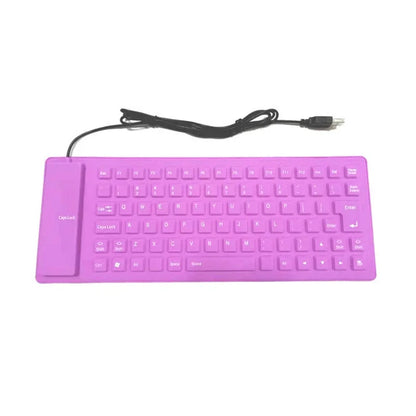 85 Keys Portable Mini USB Keyboard Flexible Waterproof Soft Silicone Gaming Keyboard Tablet Foldable Computer Keyboard Laptop