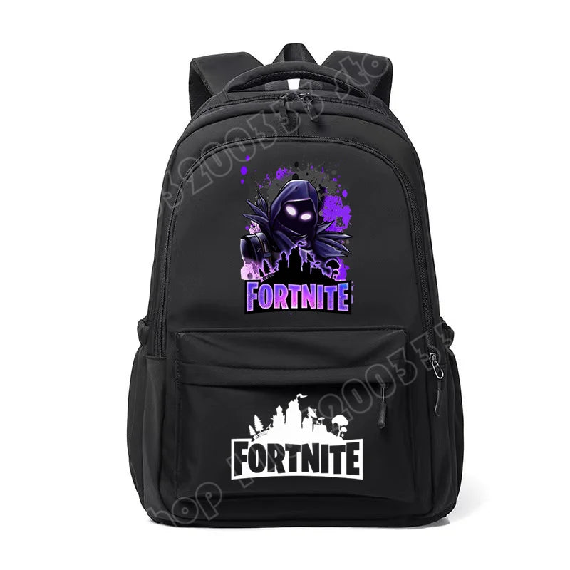 Fortnite Kids Backpack Portable Large Capacity Student Schoolbag Cartoon Printed Shoulder Bag School Supplies for Boys Gift