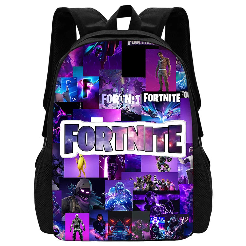 Hot Game FortniteS Kinderrucksäcke für Jungen und Mädchen, Schüler-Geburtstagsgeschenk, Kinder-Schultaschen, Unisex-Campingrucksack, strapazierfähig